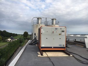 230 kW chiller op het dak