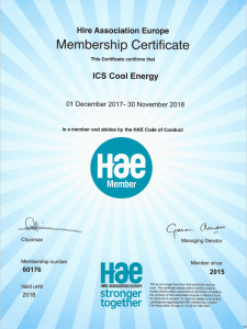 HAE Certificate