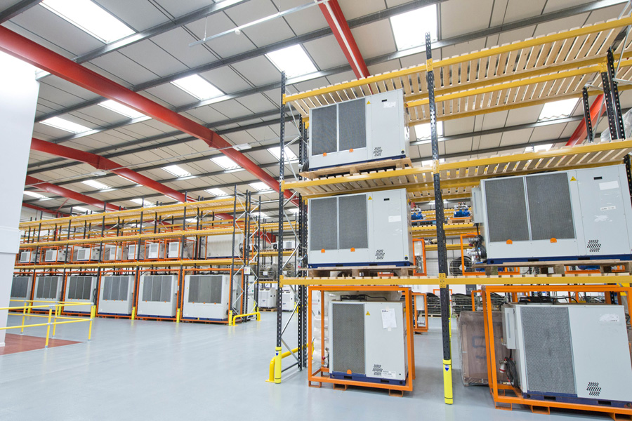 Chillers in warehouse
