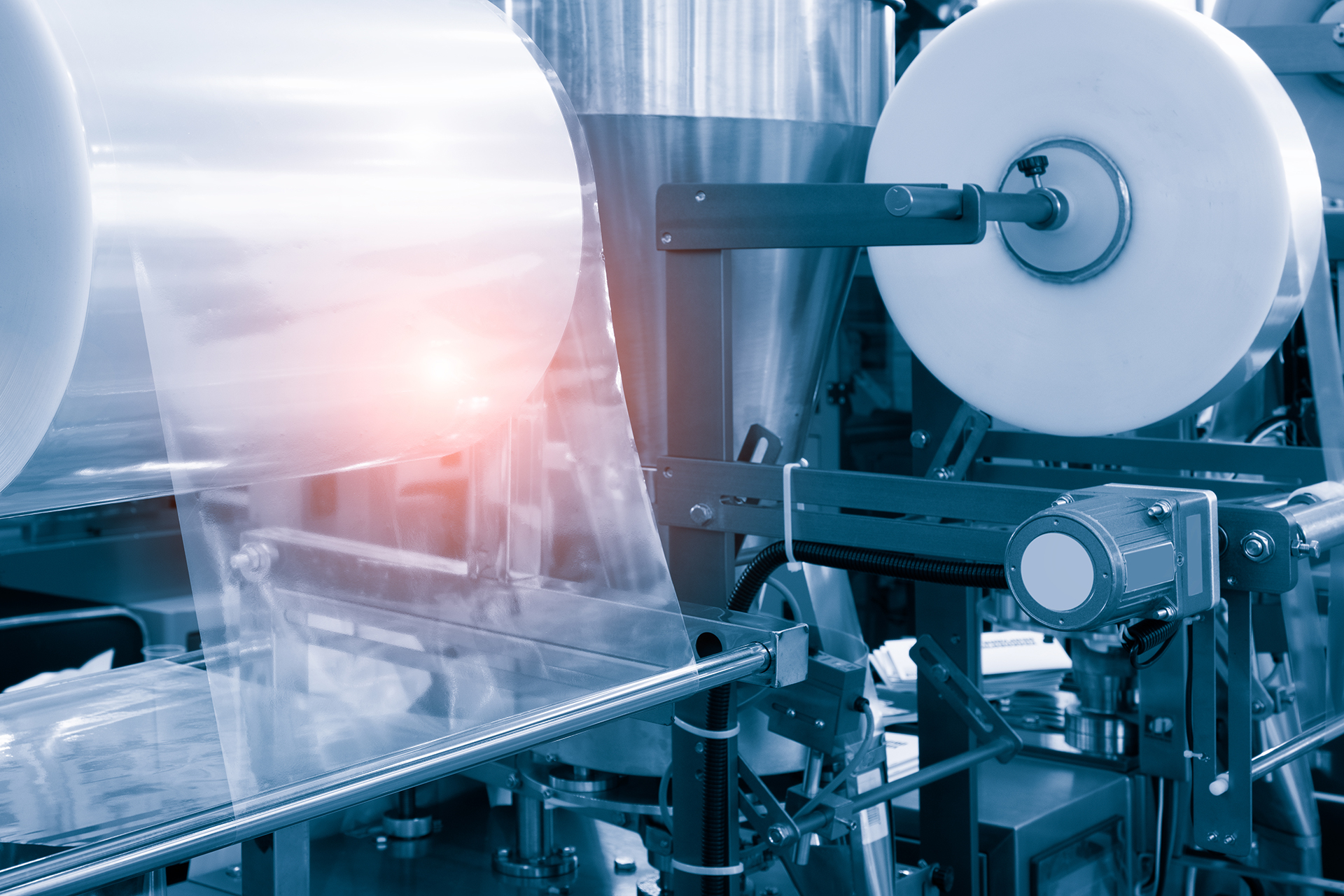 plastic packaging header