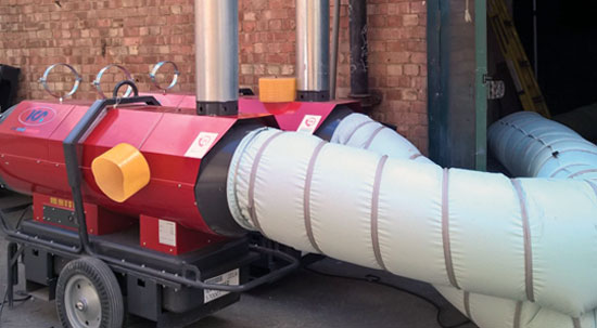 Indirect fired heater hire