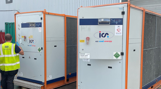 Heat pump chiller hire